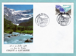 FDC France 1988 - Série Touristique - Cirque De Gavarnie - YT 2547 - 55 Gavarnie - 1980-1989