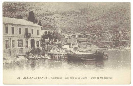 Cpa Albanie - Alliance Santi Quaranta - Un Coin De La Rade - Albania