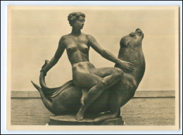 Y24372/ HDK Nr. 542 Haus Der Deutsche Kunst Foto AK Skulptur V. Franz Klimsch - Guerra 1939-45