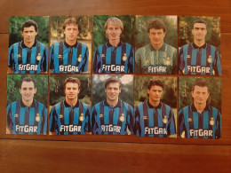 INTERNAZIONALE CALCIO.Lotto 10 Foto Cartoline Calciatori Internazionale F.C.91/92 . - Otros & Sin Clasificación