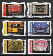 France 2017 Oblitéré Autoadhésif  N° 1398 - 1399 - 1401 - 1405 - 1406 - 1408   "  Les Masques " - Used Stamps