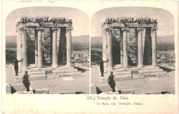 CPA Carte Postale Stéréoscopique Grèce Temple De Niké  VM79761 - Cartoline Stereoscopiche