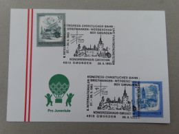 Österreich Pro Juventute - Mit Sonderstempel 28. 5. 1983 Gmunden, 8. Int. Kongress Chritlicher Bahn Postbedien. (Nr.625) - Other & Unclassified