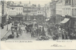 Souvenir De Mons : Marché Aux Herbes. Carte Impeccable. - Mons