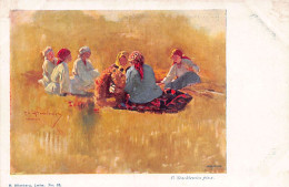 Ukraine - Ukrainian Peasants, Painting By P. Stachiewicz - Publ. H. Altenberg In Lviv 35 - Ukraine