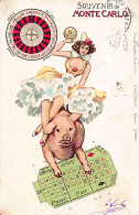 MONTE-CARLO - Femme Chevauchant Un Cochon - Roulette - Ed. Maison Modèle - Künzl - Other & Unclassified