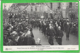 45 PITHIVIERS - Grand Concours Musique Et Pompes à Incendie 1913 - Pompiers - Animée - Pithiviers