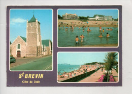 44 - SAINT-BRÉVIN-LES-PINS . " L'ÉGLISE ET LES PLAGES " . MULTI-VUES - Réf. N°38952 - - Saint-Brevin-les-Pins