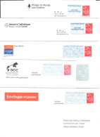 FRANCE YT N° 3734 MARIANNE DE LAMOUCHE ENTIERS   3734 5 PAP-REPONSE LOT 2 - Unused Stamps