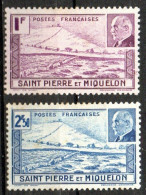 SAINT PIERRE ET MIQUELON 1941 - FARO PETAIN - YVERT 210/211* - Nuevos