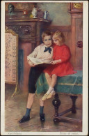 FRÈRE ET SOEUR 1913 "Karl Fröschl" - Malerei & Gemälde
