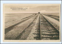 XX10047/ Sylt Hindenburgdamm Eisenbahn AK Ca.1930 - Sylt