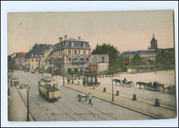 XX007831/ Colmar Rufacherstraße Und Marsfeld Straßenbahn 1909 AK - Elsass