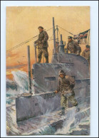 Y14328/ U-Boot Spende 1917  Wiily Stöwer AK  Marine  - Sottomarini