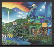 UN/Vienna, 1998, Rainforest Preservention, 22S Block, CTO - Blocks & Sheetlets