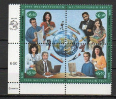 UN/Vienna, 1999, UPU 125th Anniv, Set Block, MNH - Blocks & Kleinbögen