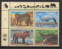 UN/Vienna, 1997, Endangered Species 5th Series, Block, MNH - Blocks & Sheetlets