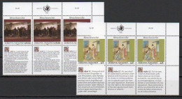 UN/Vienna, 1990, Human Rights, Set/Article 11 & 12 X 3 Languages Joined Pair, MNH - Unused Stamps