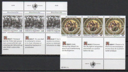 UN/Vienna, 1989, Human Rights, Set/Article 5 & 6 X 3 Languages Joined Pair, MNH - Ongebruikt