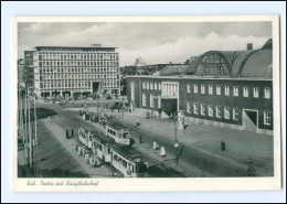 Y12974/ Kiel Partie Mit Hauptbahnhof Straßenbahn AK - Kiel