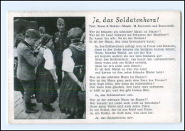 Y12135/ Lieder AK Ja, Das Soldatenherz!  2. Weltkrieg  - Guerra 1939-45