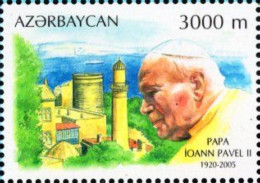 Azerbaijan - 2005 - Pope John Paul II In Memoriam - Mint Stamp - Aserbaidschan