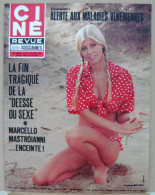 52/ CINE REVUE N°35/1973, Monroe, Mastroianni, Henri Vidal, Marina Vlady, Voir Description - Kino