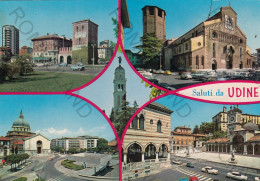 CARTOLINA  C8 UDINE,FRIULI VENEZIA GIULIA-SALUTI DI UDINE-STORIA,MEMORIA,CULTURA,RELIGIONE,BELLA ITALIA,VIAGGIATA 1985 - Udine