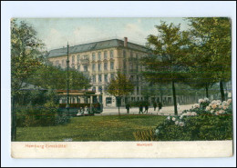 XX003779/ Hamburg Eimsbüttel Marktplatz Straßenbahn AK 1907 - Eimsbuettel