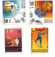 Lot De 4 Timbres MONGOLIA  JEUX OLYMPIQUES - Inverno1980: Lake Placid