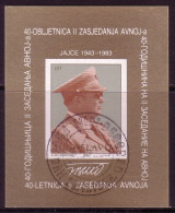 JUGOSLAWIEN BLOCK 23 GESTEMPELT(USED) MARSCHALL JOSIP BROZ TITO 1983 - Blokken & Velletjes