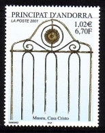 ANDORRA FRANZÖSISCH MI-NR. 563 POSTFRISCH(MINT) MUSEUM "HAUS CRISTO" 2001 - Ongebruikt