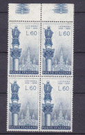 ITALIA - REPUBBLICA  - QUARTINA - 60 L. - L'Immacolata E Santuario Di Lourdes1958 -  (30) - 1946-60: Mint/hinged