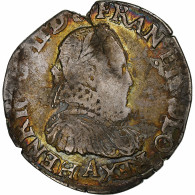 France, Henri III, Teston, 1575, Paris, Argent, TB, Gadoury:492 - 1574-1589 Enrique III