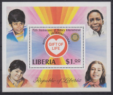 Liberia Block 94A Mit 1167 Postfrisch Rotary International, Liberia MNH #GE076 - Liberia