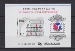 Korea Block 591 Mit 1789 Postfrisch Briefmarkenausstellung #GE344 - Otros & Sin Clasificación