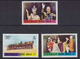 Tuvalu 43-45 Postfrisch Elisabeth II, MNH #GE280 - Tuvalu