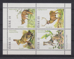 Irland Block 3 Mit 421-424 Postfrisch Tiere, Wildtiere, MNH #RB026 - Altri & Non Classificati