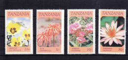 Tansania 324-327 Postfrisch Blumen, MNH #RB667 - Tanzania (1964-...)