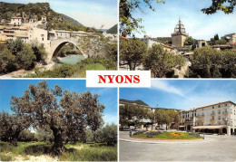 NYONS Le Pont Roman Centre Ville Place De La Liberation 17(scan Recto-verso) MA1545 - Nyons