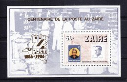 Zaire Block 57 Mit 938 Postfrisch 100. Jahre Post #RE272 - Andere & Zonder Classificatie