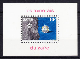 Zaire Block 46 Mit 811 Postfrisch Mineralien #RE226 - Sonstige & Ohne Zuordnung