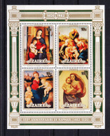 Zaire Block 47 Mit 830-833 Postfrisch Weihnachten #RE291 - Altri & Non Classificati