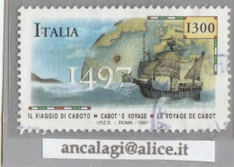 USATI ITALIA 1997 - Ref.0773 "IL VIAGGIO DI CABOTO" 1 Val. - - 1991-00: Usados