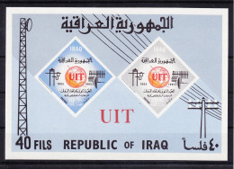 Irak Block 7B Mit 413-414 Postfrisch ITU Fernmeldeunion #RE054 - Irak