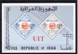 Irak Block 7A Mit 413-414 Postfrisch ITU Fernmeldeunion #RE057 - Iraq