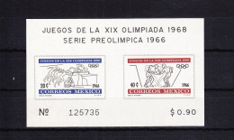 Mexiko Block 5 Mit 1219-1220 Postfrisch Olympische Sommerspiele #RF741 - Mexico