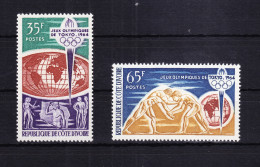 Elfenbeinküste 269-270 Postfrisch Olympische Sommerspiele 1964 Tokio #RE440 - Ivoorkust (1960-...)