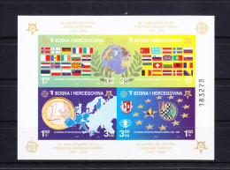 Bosnien Und Herzegowina Block 27B Mit 419-422 Postfrisch MNH #RG173 - Bosnië En Herzegovina