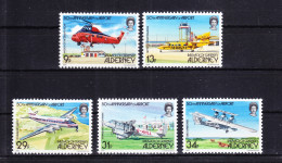 Großbritannien Alderney 18-22 Postfrisch 50. Jahre Flughafen #RF732 - Alderney